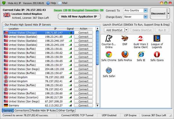 Hide ALL IP Portable Version screenshot