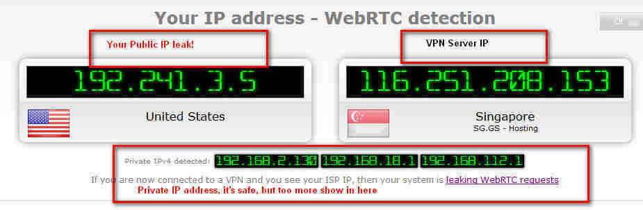 before prvent WebRTC IP leak